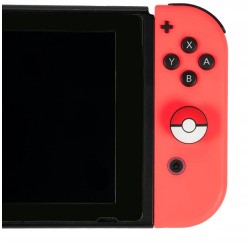 Gumki Nakładki na analog NINTENDO Switch - POKEBALL - Czerwony - 1x 2