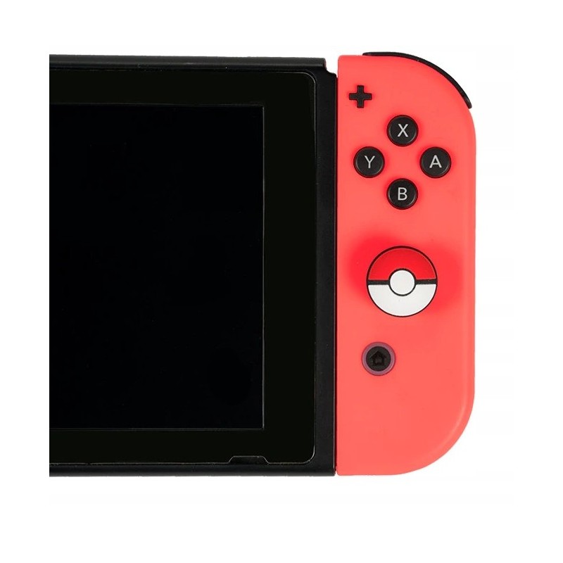 Gumki Nakładki na analog NINTENDO Switch - POKEBALL - Czerwony - 1x