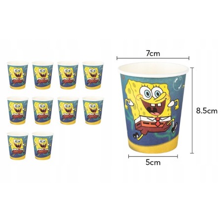 Kubeczki Papierowe SPONGEBOB - 10szt