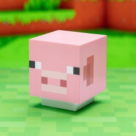 Lampka Minecraft Pig Light Świnka Z Dźwiękiem - 11 cm