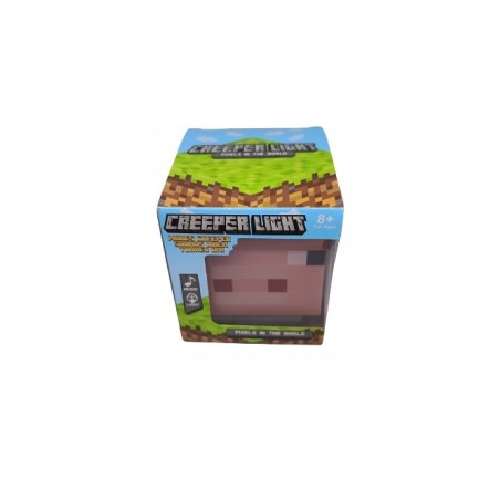 Lampka Minecraft Pig Light Świnka Z Dźwiękiem - 7,5 cm