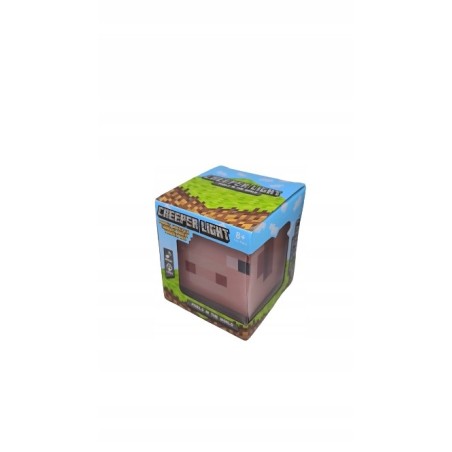 Lampka Minecraft Pig Light Świnka Z Dźwiękiem - 7,5 cm