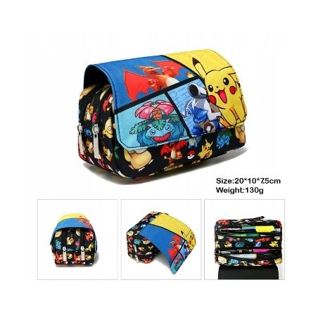 Piórnik Pokemon Pikachu - Młodzieżowy Czarny