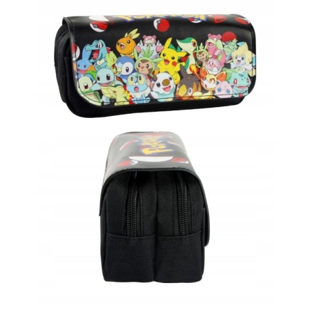 Piornik Pokemon dla Dzieci Dwukomorowy Czarny