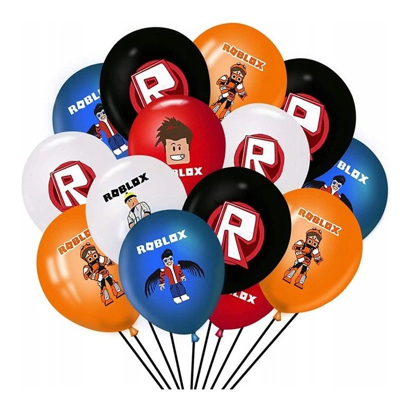 Balony z Nadrukiem - ROBLOX - 18szt