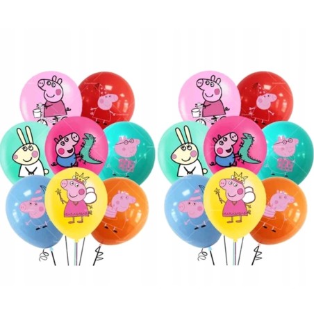 Balony z Nadrukiem SWINKA PEPPA 16szt