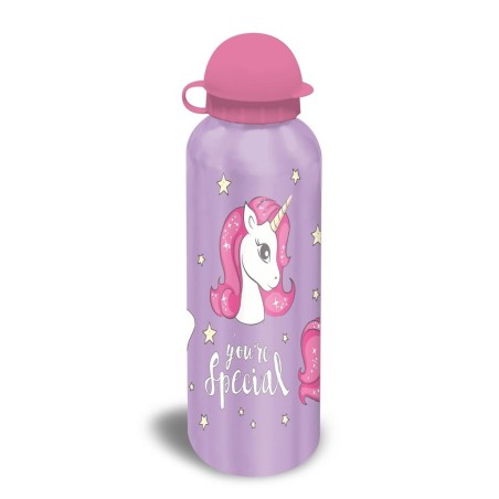 Bidon UNICORN JEDNOROŻEC dla dziewczynki - fioletowy 500ml