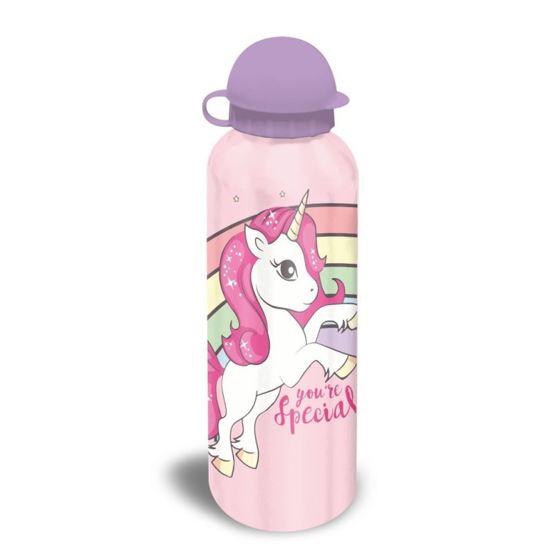 Bidon UNICORN JEDNOROŻEC dla dziewczynki - różowy 500ml