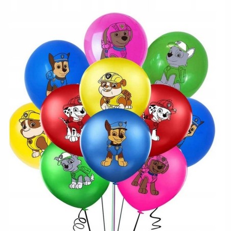 Balony z Nadrukiem PSI PATROL 12szt