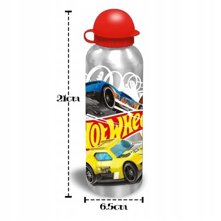 Bidon Hot Wheels - srebrny 500ml