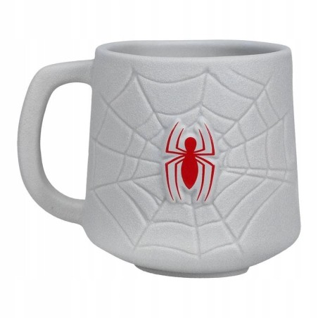 Kubek Ceramiczny SPIDER MAN 450ml / Bialy / Marvel / Pajeczyna / Now