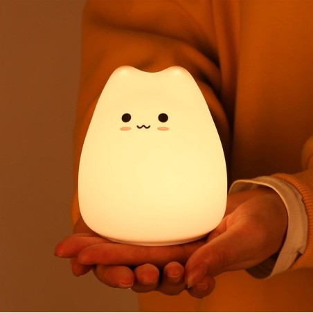 Lampka Nocna LED Little Cat 7 kolorów - C