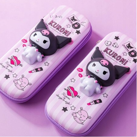 Piórnik Kuromi Squishy jednokomorowy Szkolny - fioletowy