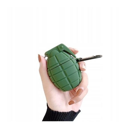 Etui Na Sluchawki AIRPODS 1/2 Granat BOMBA Zielony