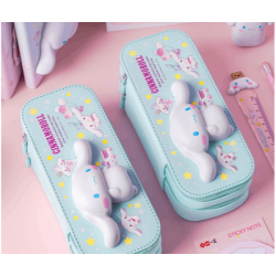 Piórnik Cinamoroll Squishy Szkolny Rozkładany Dwukomorowy 2