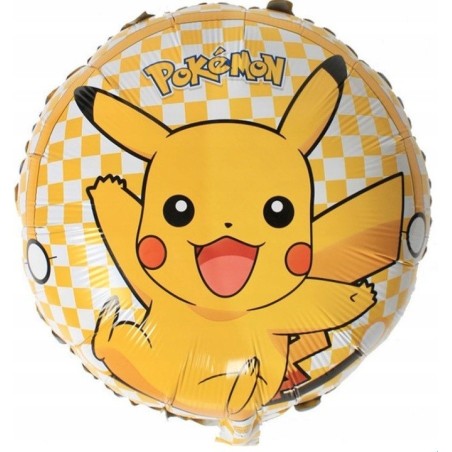Balony Pokemon na 4 Urodziny Zestaw 18szt