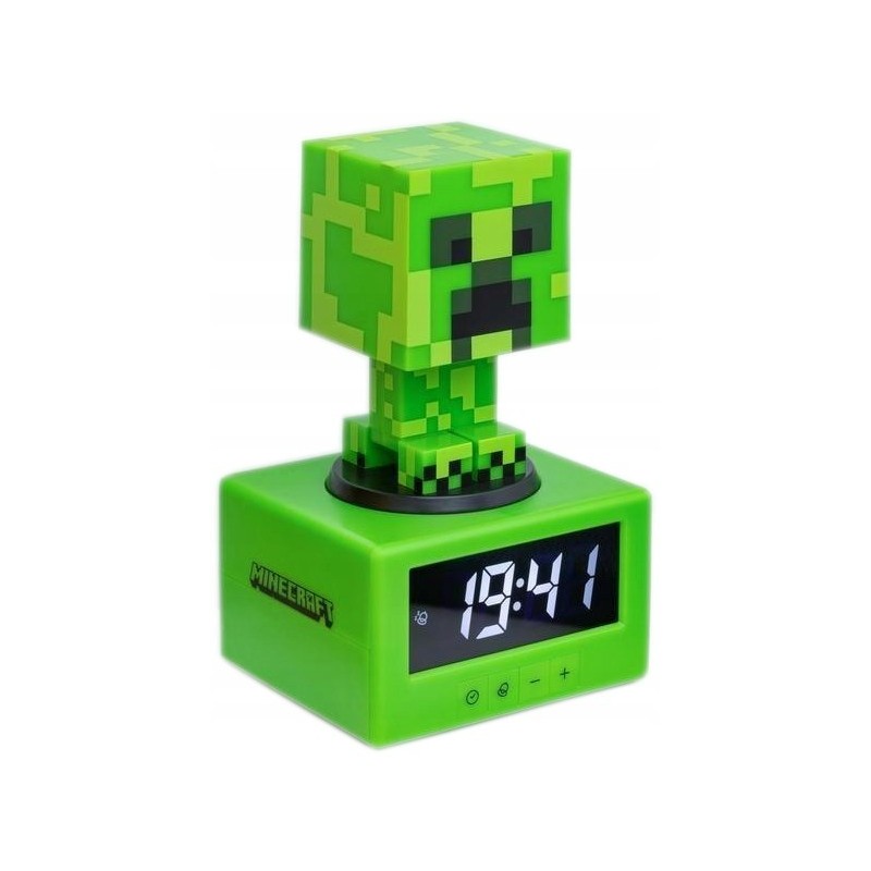 Lampka Minecraft Creeper i Budzik Cyfrowy 2w1