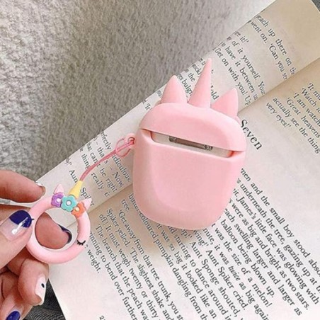 Etui na AirPods 1/2 Jednorożec różowy
