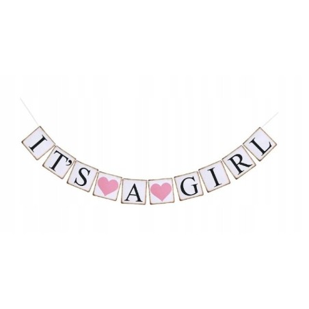 Baby Shower Zestaw Dekoracyjny Urodziny Dziecka Fotobudka Girl Dziewczynka