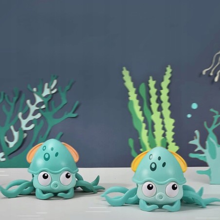 Ośmiornica Octopus Pełzająca Interaktywna Zabawka z Dzwiękiem Zasilanie USB