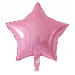 Balon Foliowy Rozowa Gwiazda 45 cm Roz
