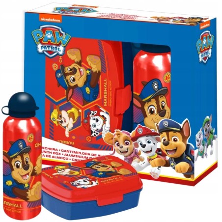 Zestaw butelka bidon 500 ml + lunch box / Psi Patrol Paw Patrol / Li