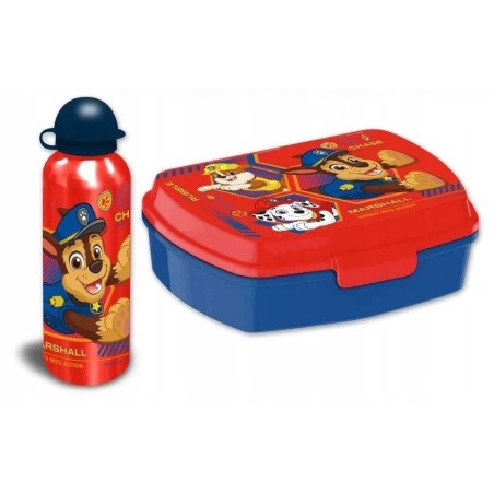 Zestaw butelka bidon 500 ml + lunch box / Psi Patrol Paw Patrol / Licencja
