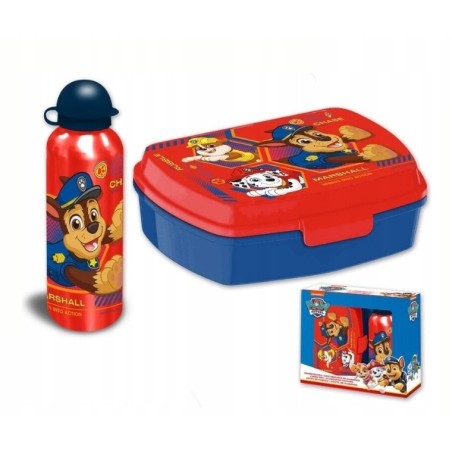 Zestaw butelka bidon 500 ml + lunch box / Psi Patrol Paw Patrol / Licencja
