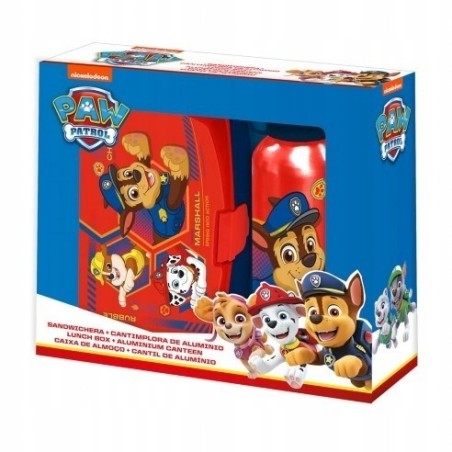 Zestaw butelka bidon 500 ml + lunch box / Psi Patrol Paw Patrol / Licencja