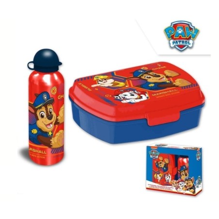 Zestaw butelka bidon 500 ml + lunch box / Psi Patrol Paw Patrol / Licencja