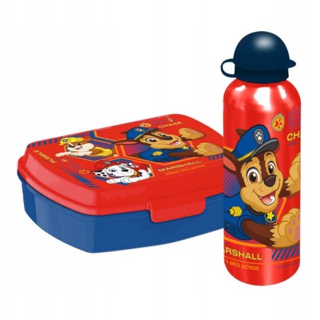 Zestaw butelka bidon 500 ml + lunch box / Psi Patrol Paw Patrol / Licencja