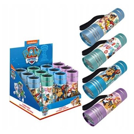 Aluminiowa Latarka LED z Postaciami z Bajki Psi Patrol Licencja