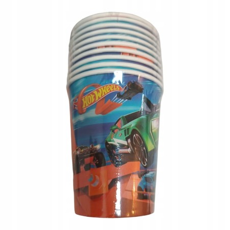 Kubeczki Hot Wheels Jednorazowe Happy Birthday 10szt