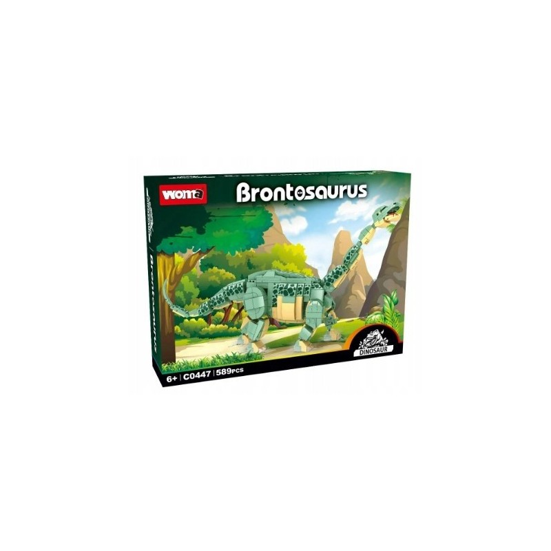 Klocki / Brontosaurus / Brontozaur / Dinozaur / 589 elementów