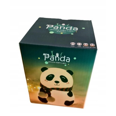 Lampka Nocna Panda - Z Otwartymi Oczami Ledowa Zmienia Kolory