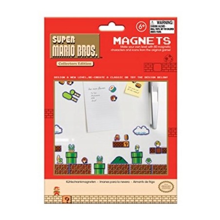 Przepiękny zestaw magnesów na lodówkę magnes Mario Bros. 80 szt Licencja