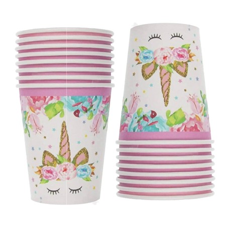 Kubeczki Papierowe JEDNOROŻEC - 8szt