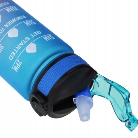 Bidon Motywacyjny 1000 ml Sportowy 1L / Butelka na Wodę / Podziałka+Gratis