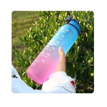 Bidon Motywacyjny 1000 ml Sportowy 1L / Butelka na Wodę / Podziałka+Gratis