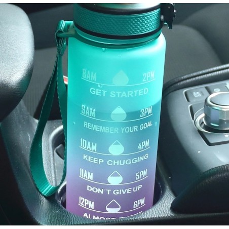 Bidon Motywacyjny 1000 ml Sportowy 1L / Butelka na Wodę / Podziałka+Gratis