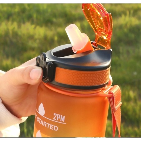Bidon Motywacyjny 1000 ml Sportowy 1L / Butelka na Wodę / Podziałka+Gratis