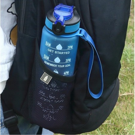 Bidon Motywacyjny 1000 ml Sportowy 1L / Butelka na Wodę / Podziałka+Gratis