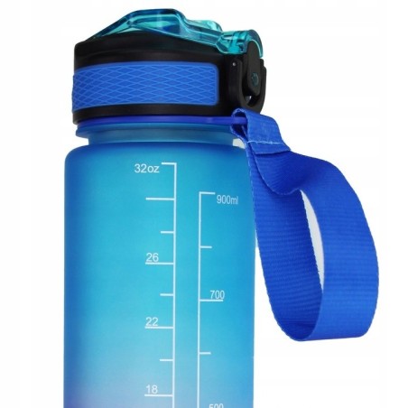 Bidon Motywacyjny 1000 ml Sportowy 1L / Butelka na Wodę / Podziałka+Gratis
