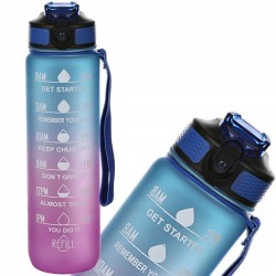 Bidon Motywacyjny 1000 ml Sportowy 1L / Butelka na Wode / Podzialka+