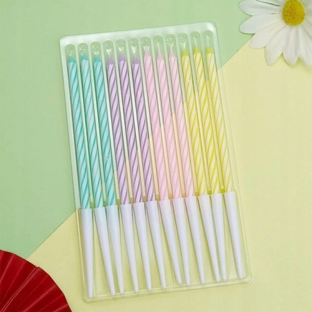 Świeczki Urodzinowe Na Tort Świeczka na Urodziny Happy Birthday 12 sztuk