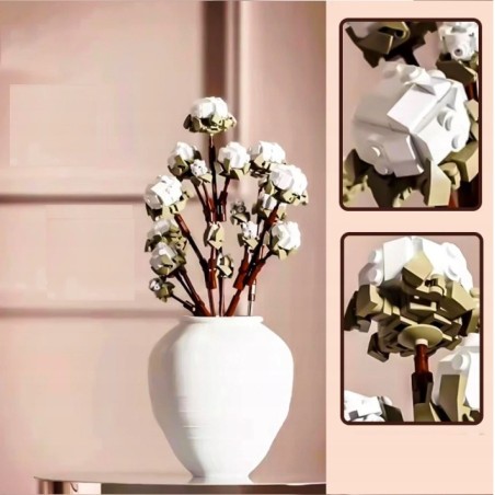 Klocki Konstrukcyjne Kwiat Bawełny 515 Elementów