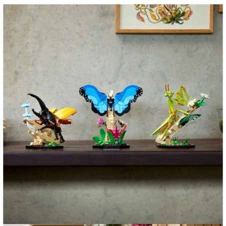 Klocki Konstrukcyjne Kolekcja insekty Motyl Żuk Modliszka 1111 Elementów