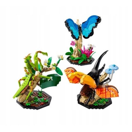 Klocki Konstrukcyjne Kolekcja insekty Motyl Żuk Modliszka 1111 Elementów