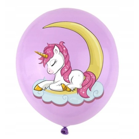 Balony z Nadrukiem - JEDNOROŻEC - 10szt