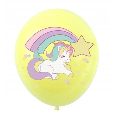 Balony z Nadrukiem - JEDNOROŻEC - 10szt